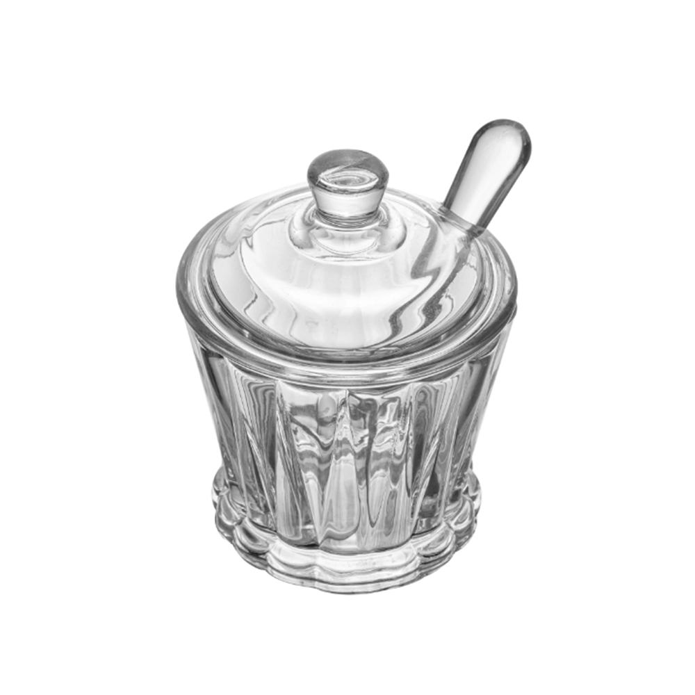 Açucareiro Com Tampa e Colher Lyor Radial 210 Ml Açucareiro Com Tampa e Colher Lyor Radial 210 Ml