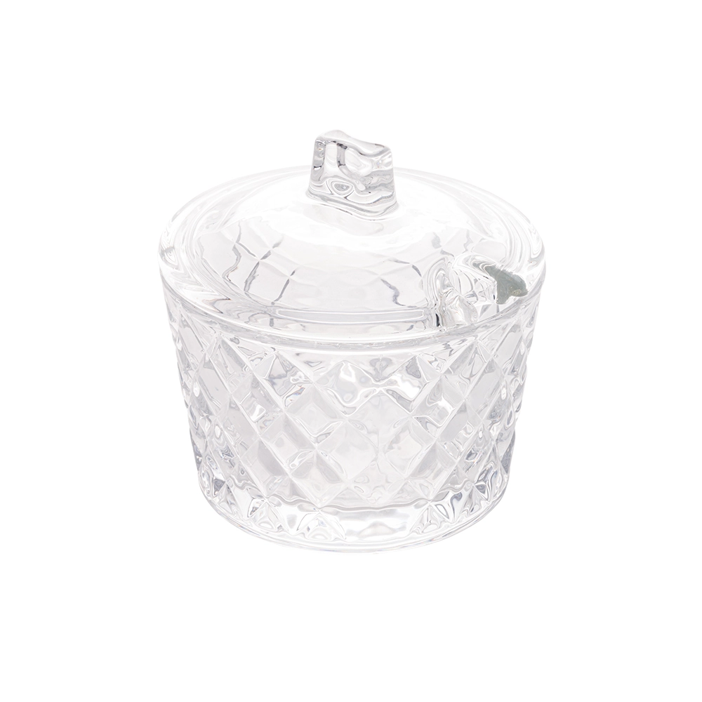 Açucareiro Com Tampa Lyor Diamante 10 X 10 Cm Açucareiro Com Tampa Lyor Diamante 10 X 10 Cm