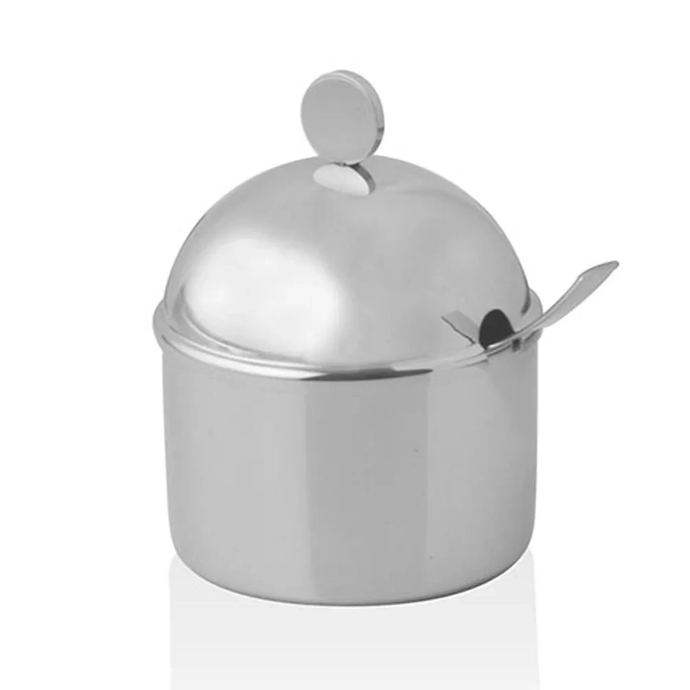 Acucareiro Com Colher Riva Ravena Aco Inox Acucareiro Com Colher Riva Ravena Aco Inox