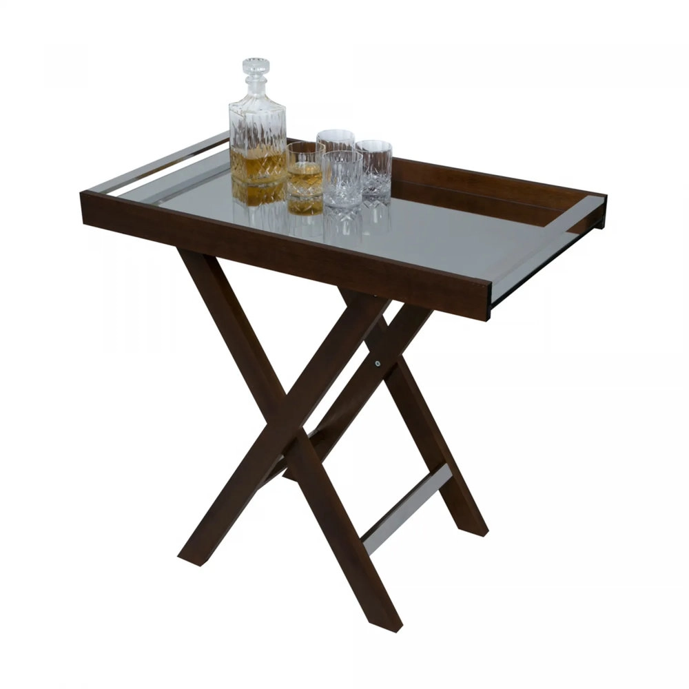 Aparador de Madeira Com Espelho Naturals 100cm X 46cm X 83cm - Woodart Aparador de Madeira Com Espelho Naturals 100cm X 46cm X 83cm - Woodart