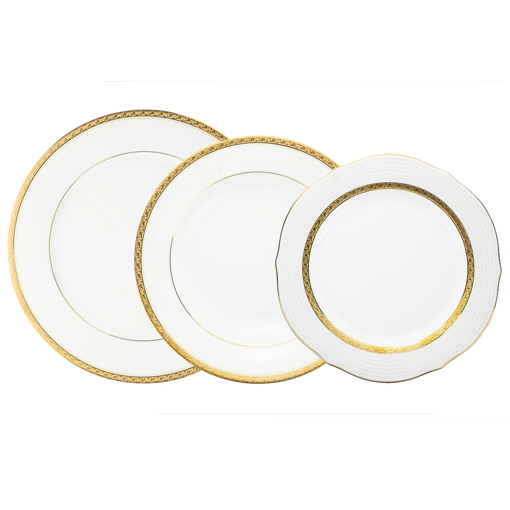 Aparelho de Jantar 18 Pecas Noritake Charlotta Gold