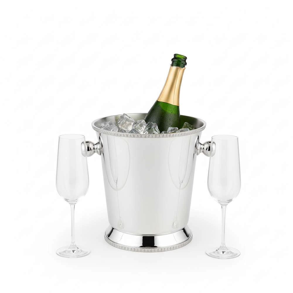 Balde Para Gelo Silverlux Versailles 15 X 15,5 Cm