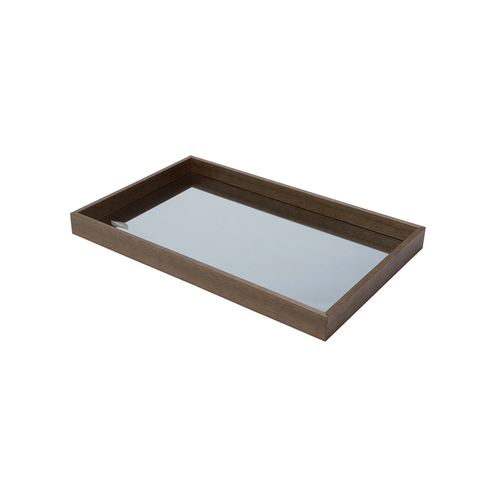 Bandeja Com Espelho Woodart Naturals 46 X 26 X 5 Cm Bandeja Com Espelho Woodart Naturals 46 X 26 X 5 Cm