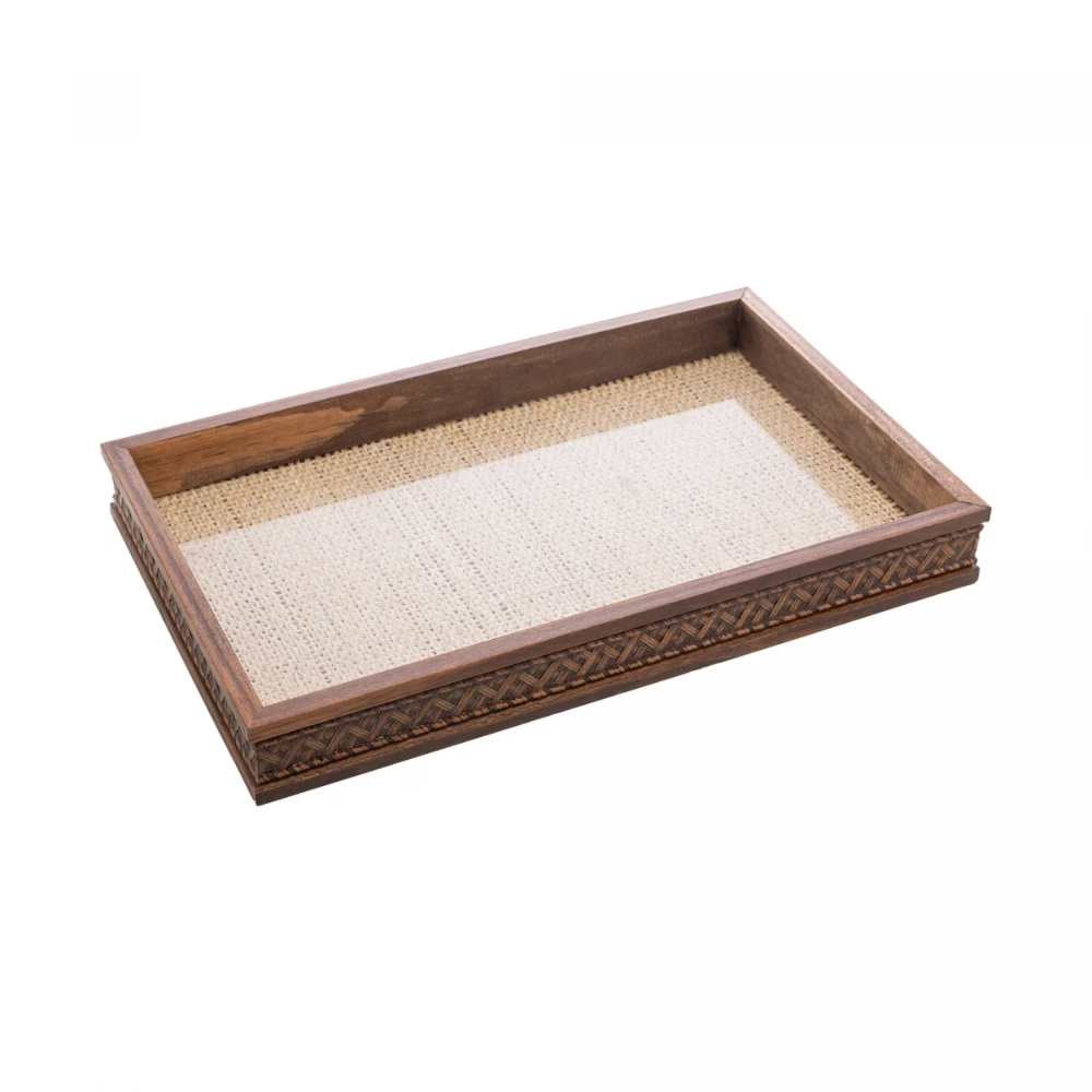 Bandeja Com Espelho Woodart Naturals 50 X 40 X 5 Cm Bandeja Com Espelho Woodart Naturals 50 X 40 X 5 Cm