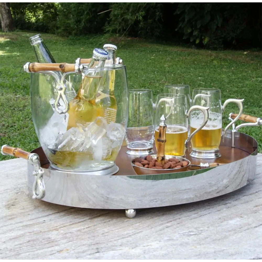 Bandeja Oval Design By Somers Bambu 65 X 50 Cm Bandeja Oval Design By Somers Bambu 65 X 50 Cm