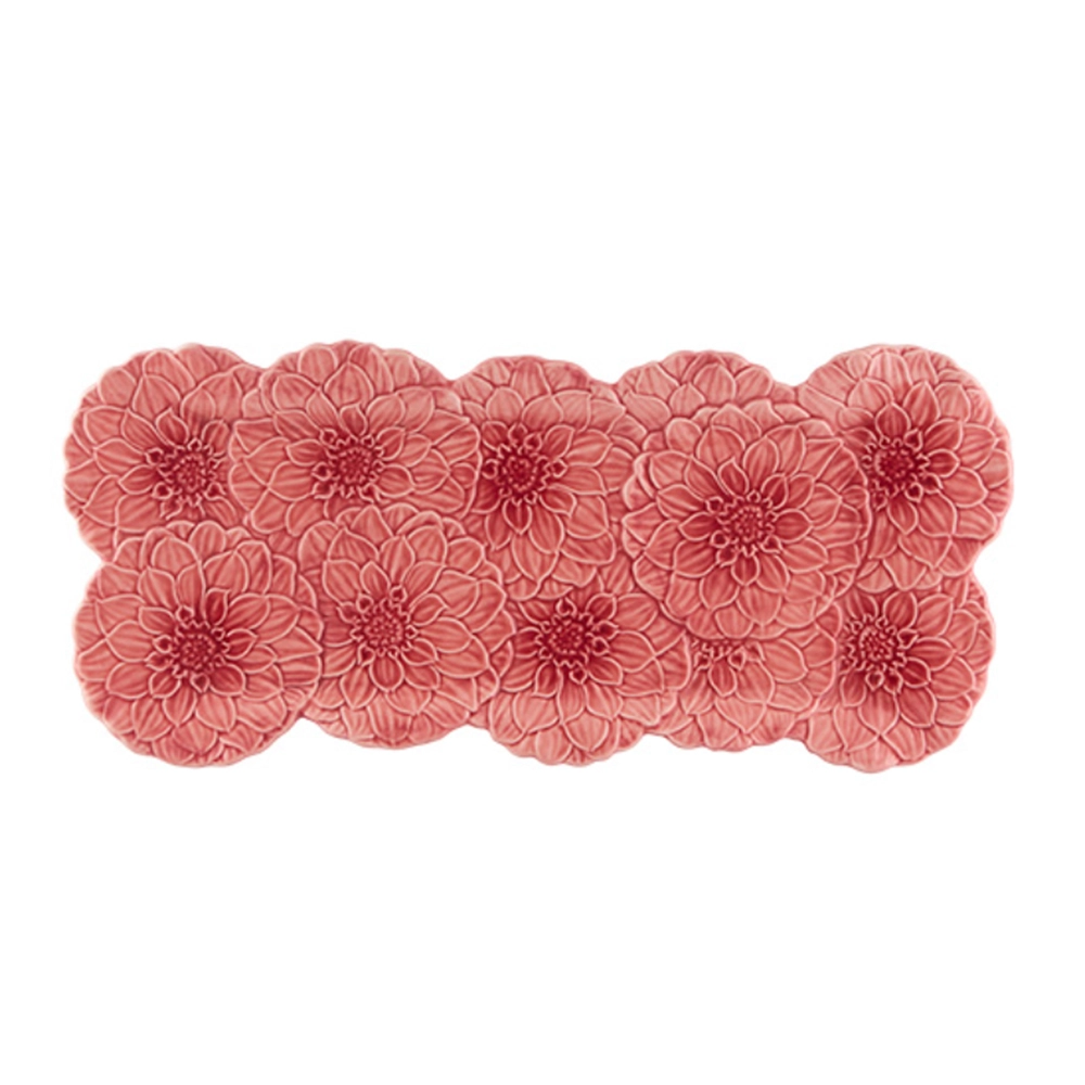 Bandeja Para Torta Bordallo Pinheiro Maria Flor Dália 20 X 47 Cm Bandeja Para Torta Bordallo Pinheiro Maria Flor Dália 20 X 47 Cm