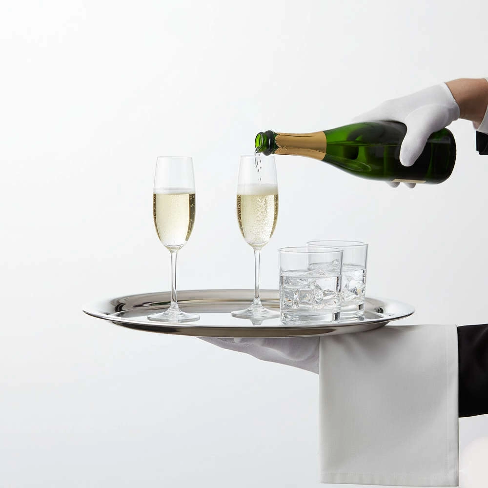 Bandeja Redonda Garcom Silverlux Lisa Bandeja Redonda Garcom Silverlux Lisa