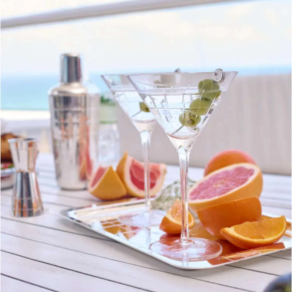 Bandeja Retangular Christofle Graphik Bandeja Retangular Christofle Graphik