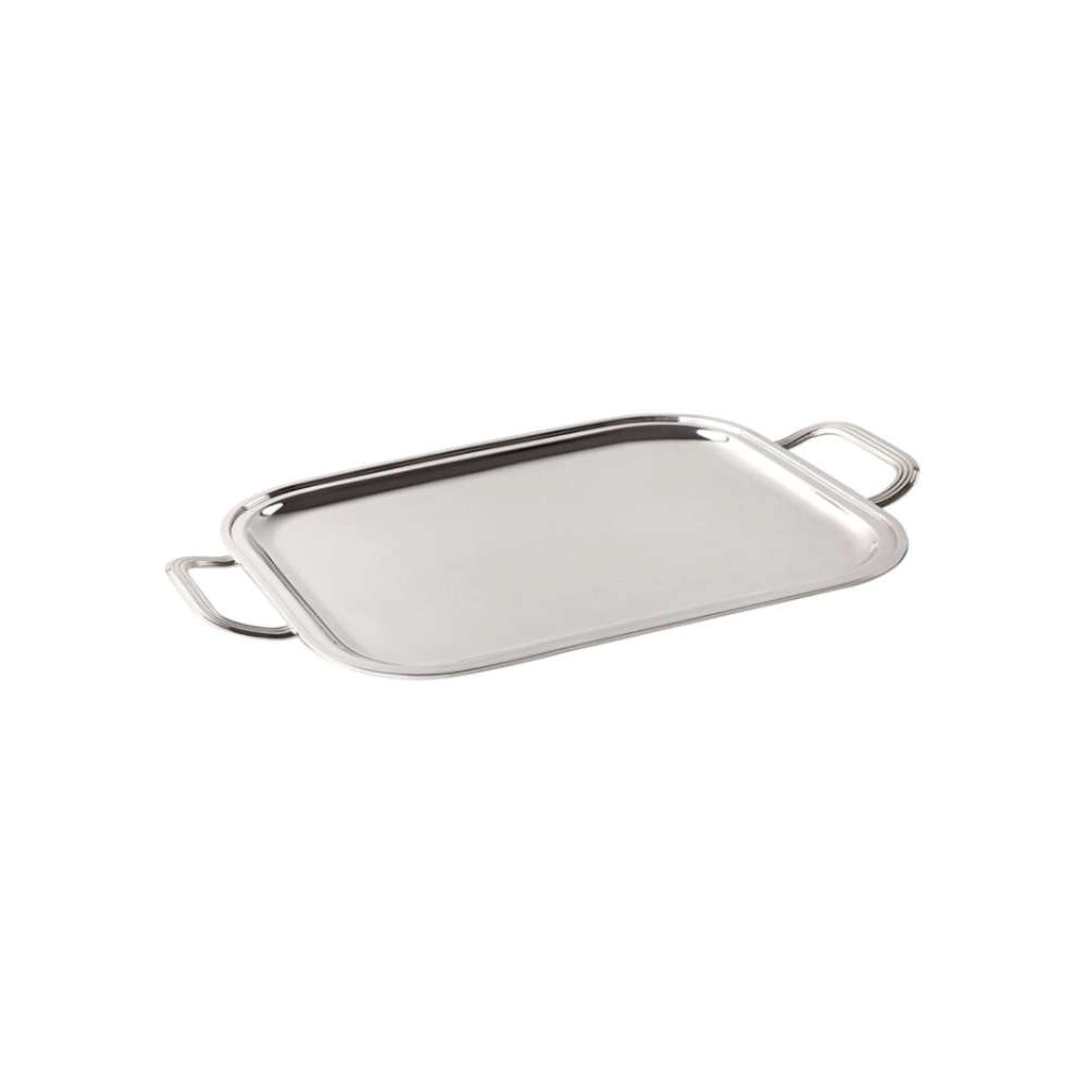 Bandeja Retangular Com Alcas Silverlux Lisa Bandeja Retangular Com Alcas Silverlux Lisa