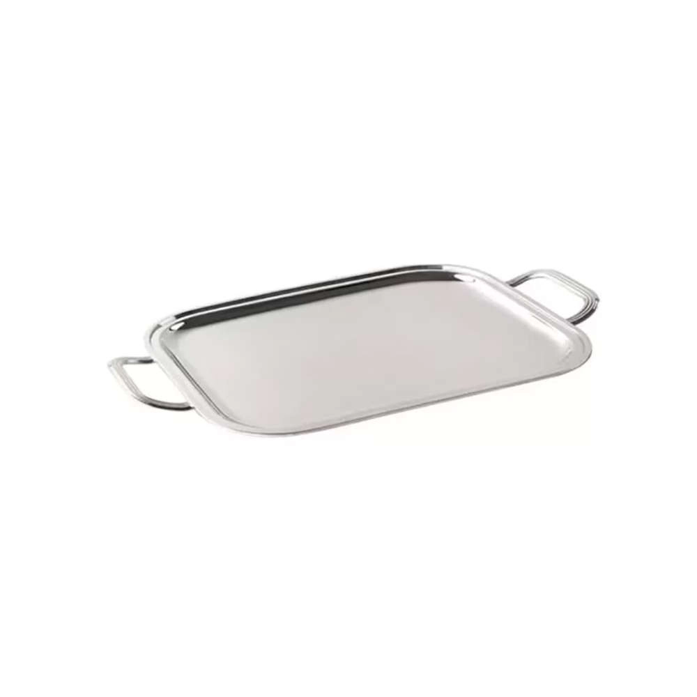 Bandeja Retangular Com Alcas Silverlux Lisa Bandeja Retangular Com Alcas Silverlux Lisa
