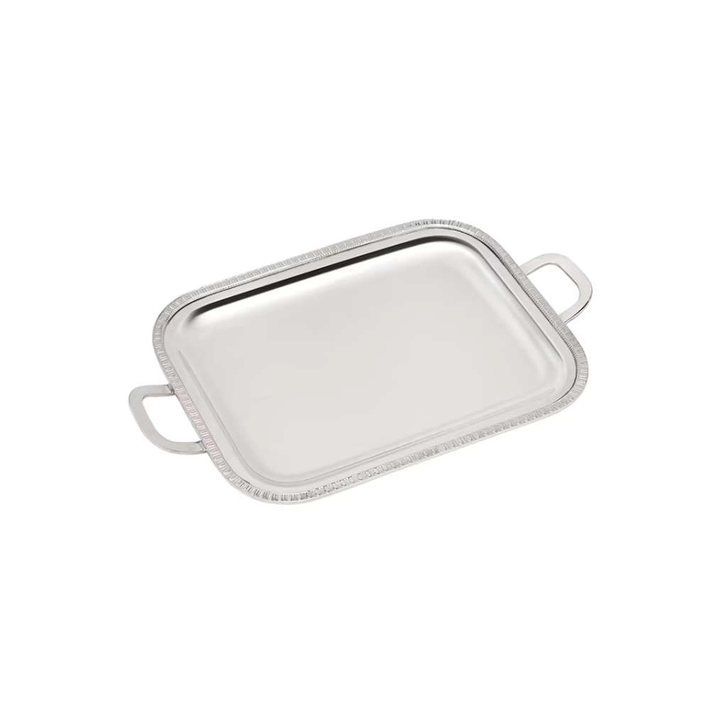 Bandeja Retangular Com Alcas Silverlux Versailles Bandeja Retangular Com Alcas Silverlux Versailles