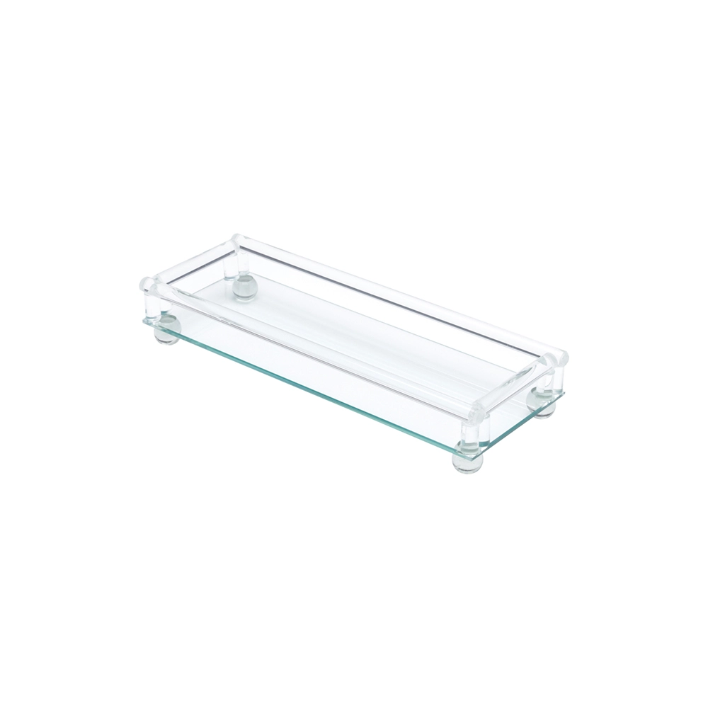 Bandeja Retangular Com Pé Royal Decor 33 X 12 X 6 Cm Bandeja Retangular Com Pé Royal Decor 33 X 12 X 6 Cm