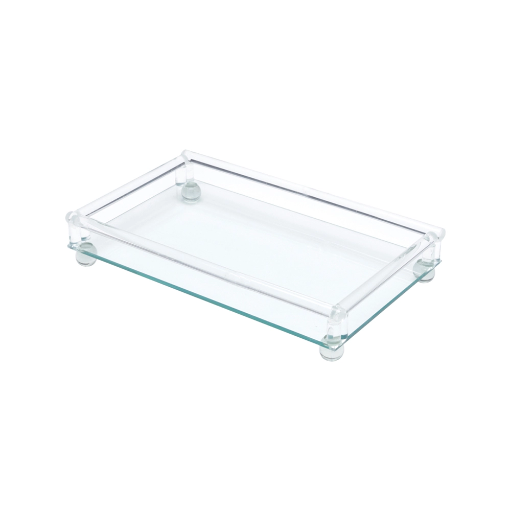 Bandeja Retangular Com Pé Royal Decor 33 X 20 X 6 Cm