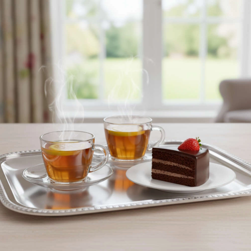 Bandeja Retangular Silverlux Madrid Bandeja Retangular Silverlux Madrid