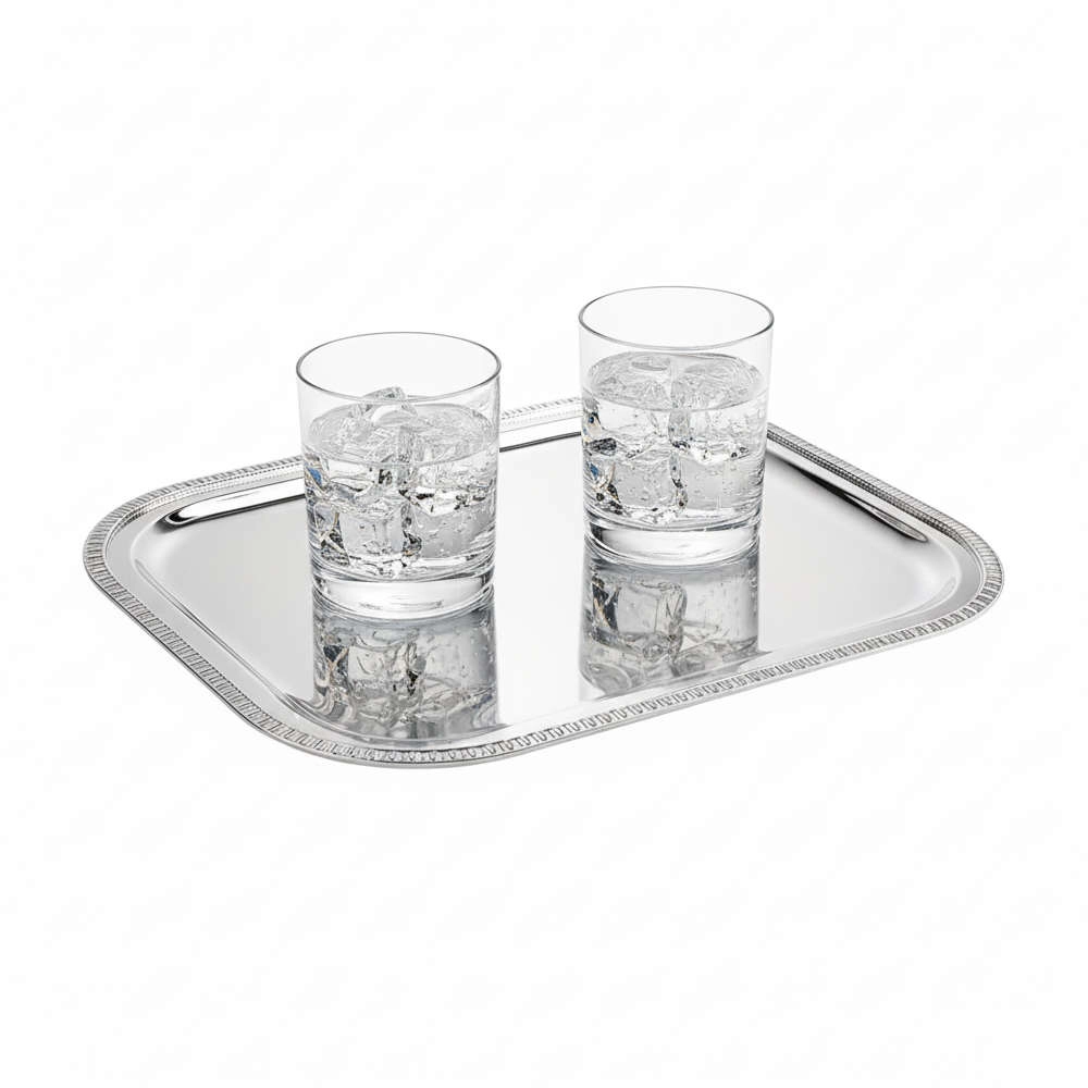 Bandeja Retangular Silverlux Versailles Bandeja Retangular Silverlux Versailles