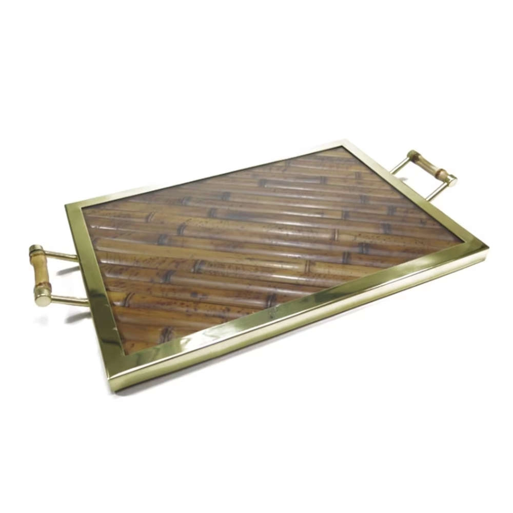 Bandeja Retangular Sonia Pierry Dourada Bandeja Retangular Sonia Pierry Dourada