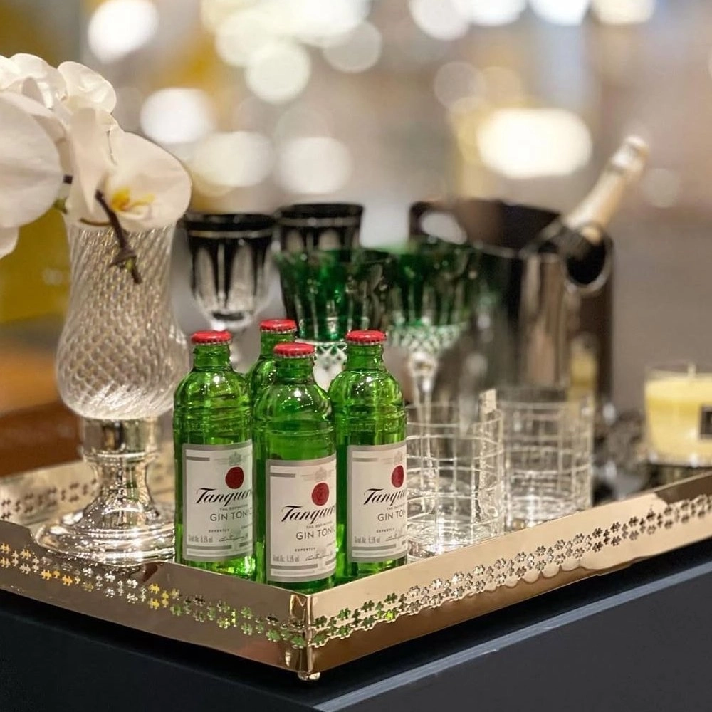 Bandeja Retangular Mirror Cross