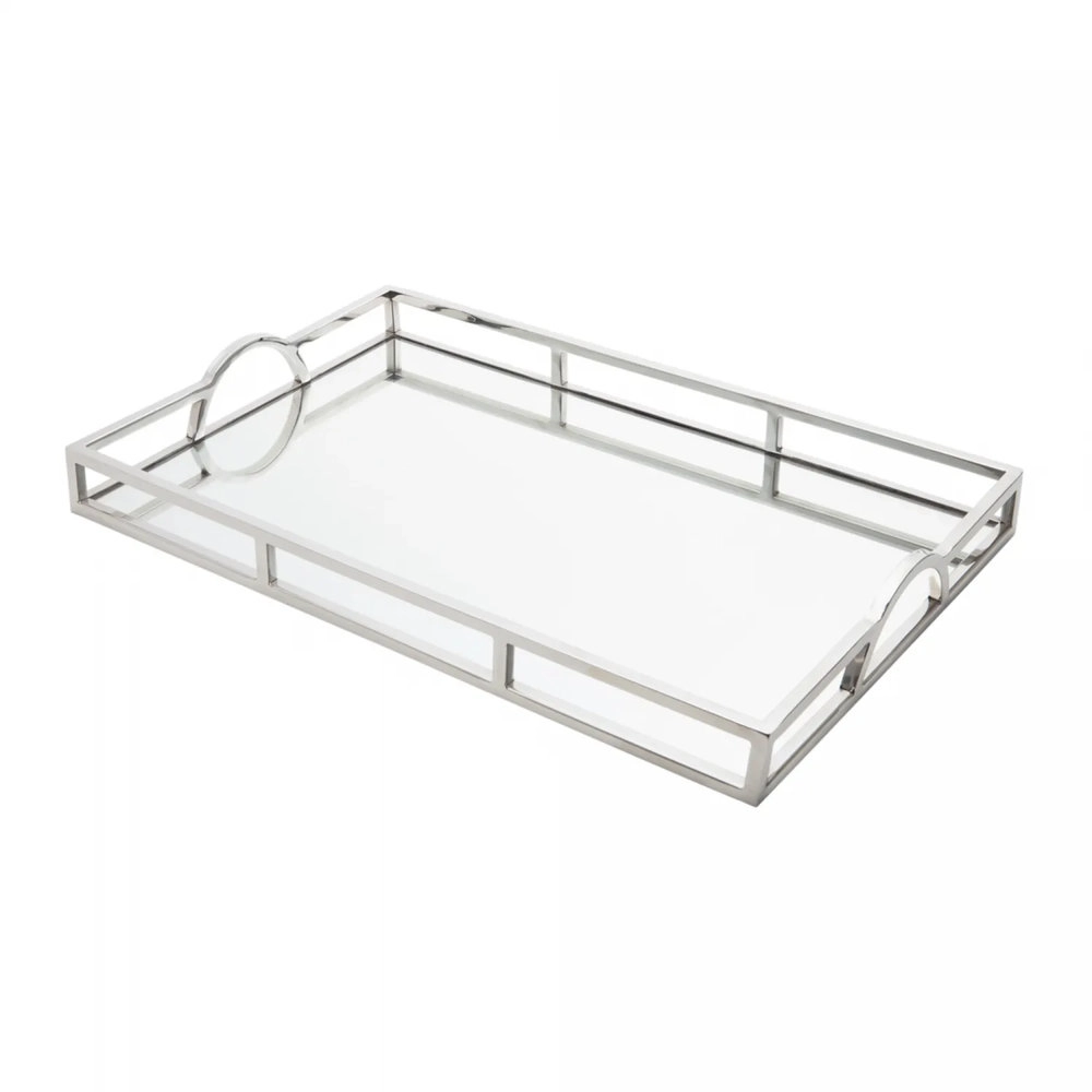 Bandeja Retangular Wolff Delhi Mirror 56 X 36 Cm