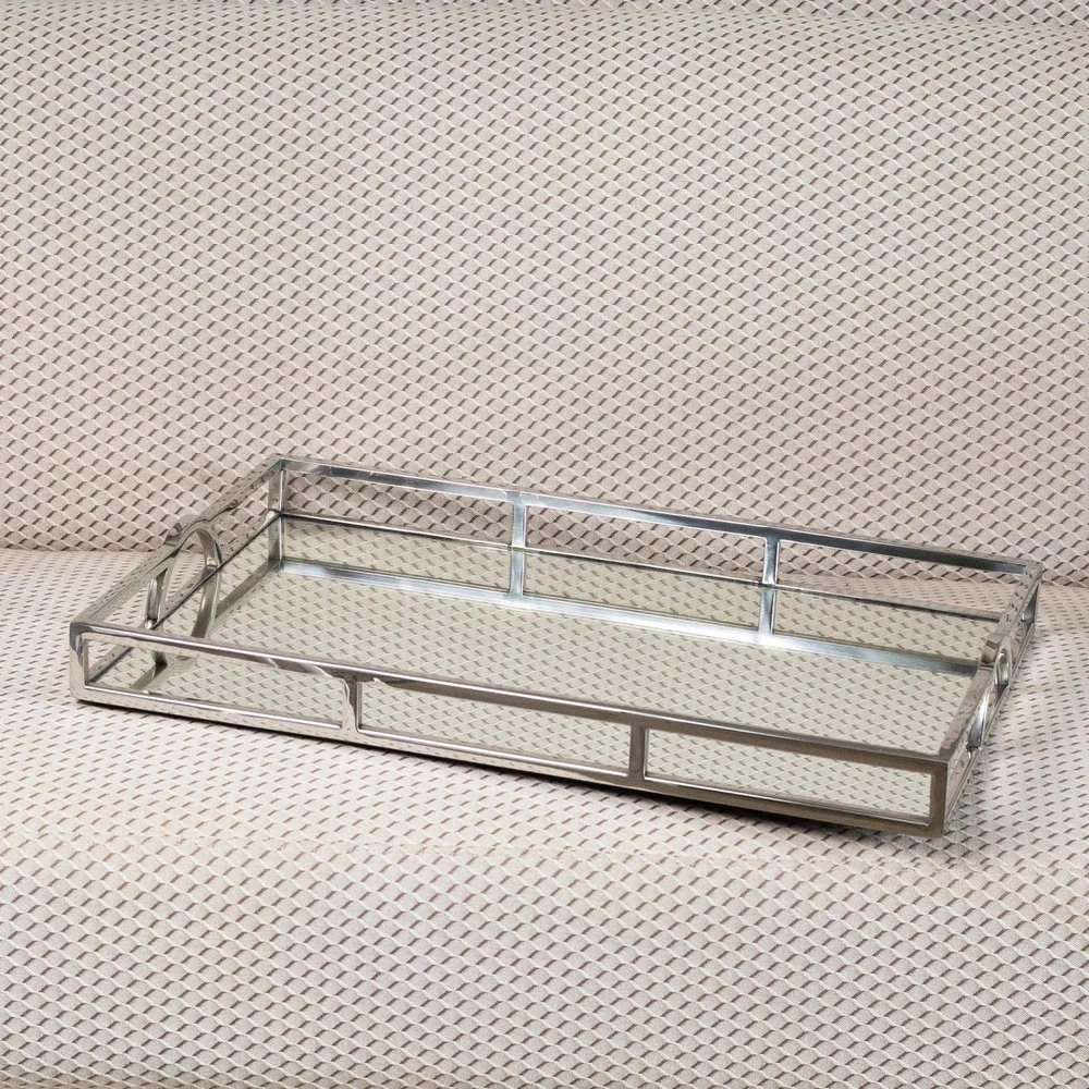Bandeja Retangular Wolff Delhi Mirror 56 X 36 Cm Bandeja Retangular Wolff Delhi Mirror 56 X 36 Cm