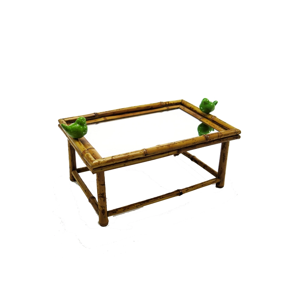 Bandeja Tigrada Com Espelho Bandeja Tigrada Com Espelho