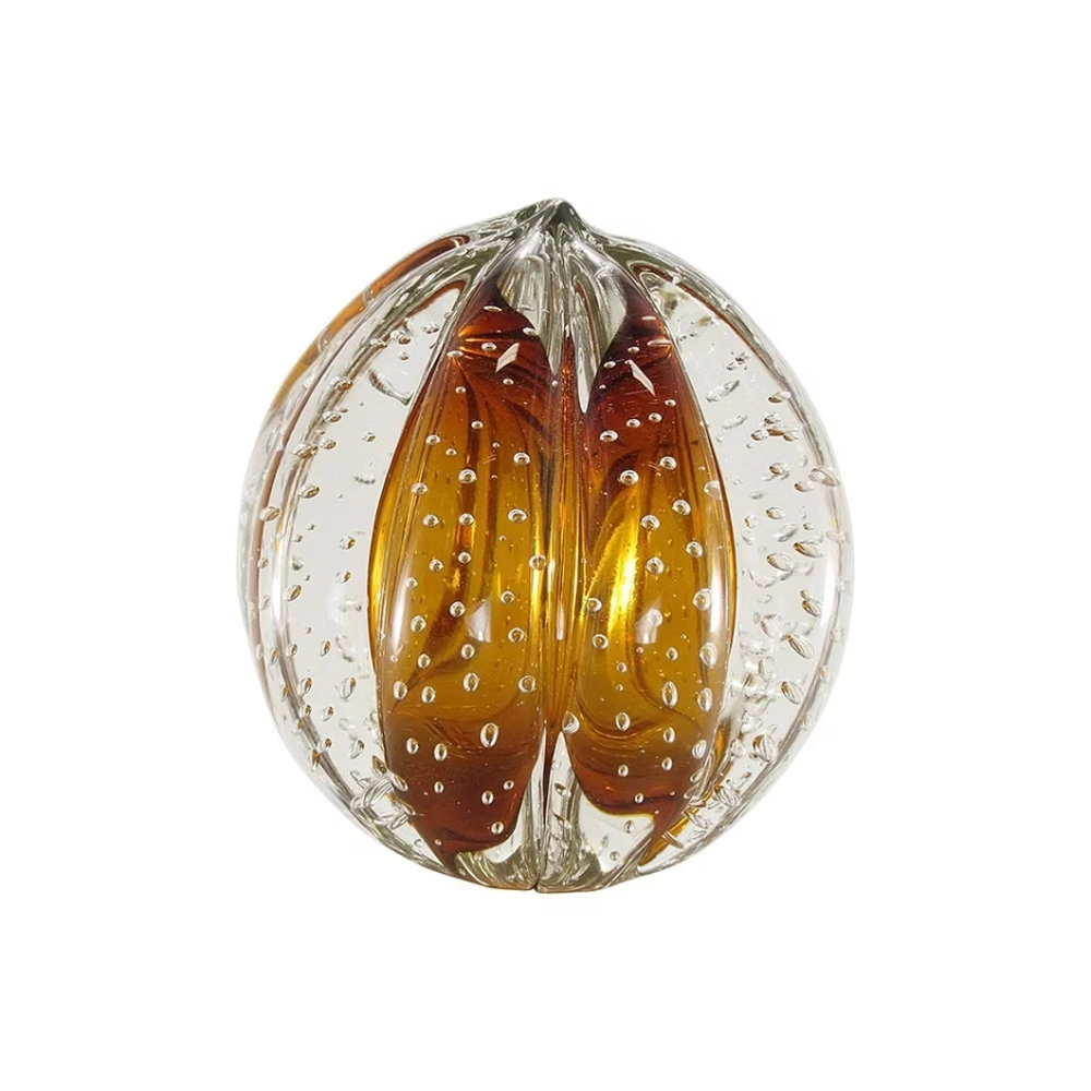 Bola Rigada Senna Cristais D´labone Ambar 12 Cm Bola Rigada Senna Cristais D´labone Ambar 12 Cm