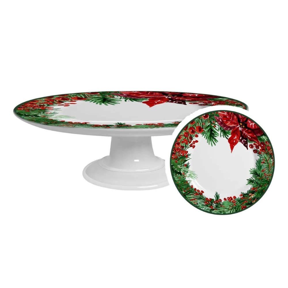 Boleira Media Alleanza Ceramica Natal 29 Cm