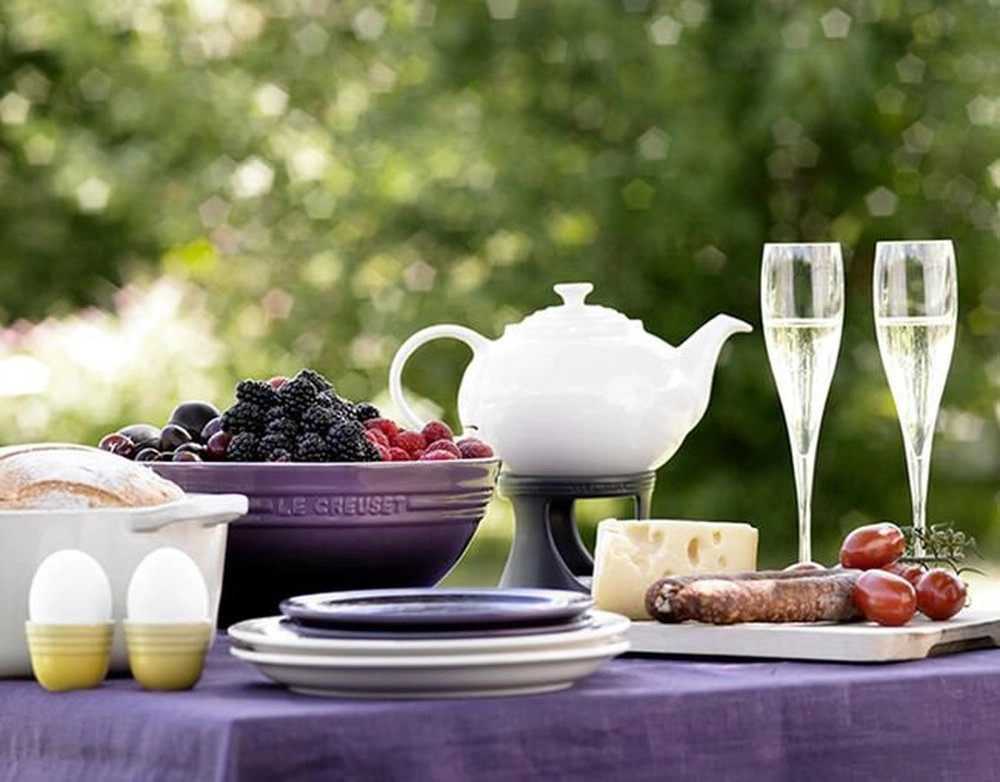 Bule de Cha Classico Le Creuset Branco 1,3 Litros Bule de Cha Classico Le Creuset Branco 1,3 Litros