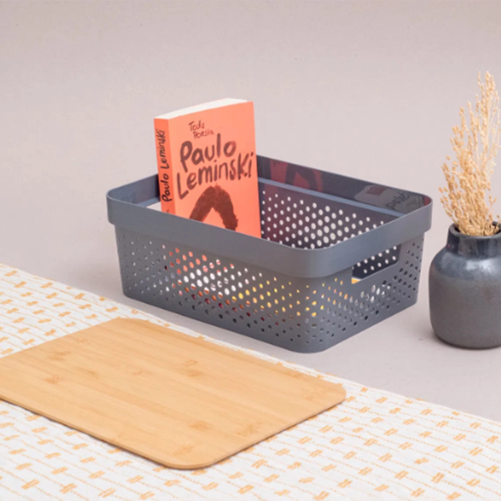 Caixa Organizadora Com Tampa Oikos Poá 10 Litros