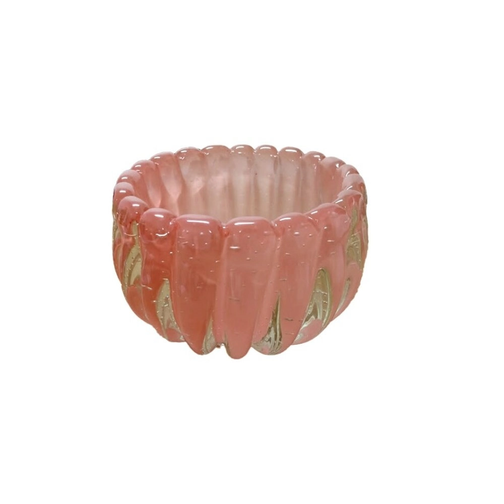 Centro de Mesa Beaune Cristais D´labone Quartzo Rose 22 X 15 Cm Centro de Mesa Beaune Cristais D´labone Quartzo Rose 22 X 15 Cm