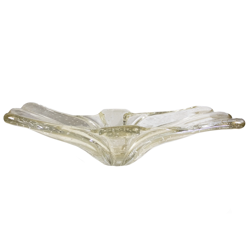 Centro de Mesa Cristais D´labone Cagliari Com Ouro 10 X 20 X 60 Cm Centro de Mesa Cristais D´labone Cagliari Com Ouro 10 X 20 X 60 Cm