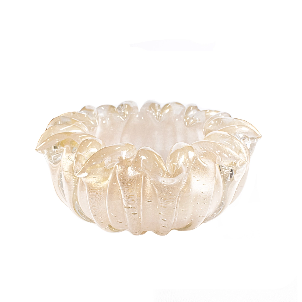 Centro de Mesa Cristais D´labone Nice Com Ouro 30 X 30 Cm Centro de Mesa Cristais D´labone Nice Com Ouro 30 X 30 Cm