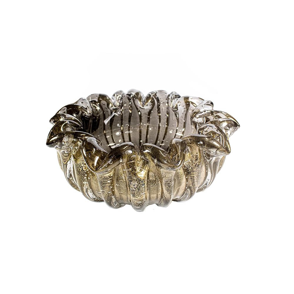 Centro de Mesa Cristais D´labone Nice Com Ouro 30 X 30 Cm Centro de Mesa Cristais D´labone Nice Com Ouro 30 X 30 Cm