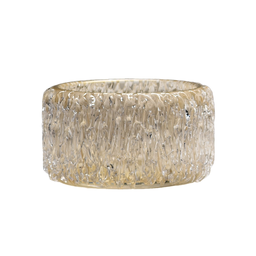 Centro de Mesa Cristais Di Murano Com Ouro 30 X 16 Cm Centro de Mesa Cristais Di Murano Com Ouro 30 X 16 Cm