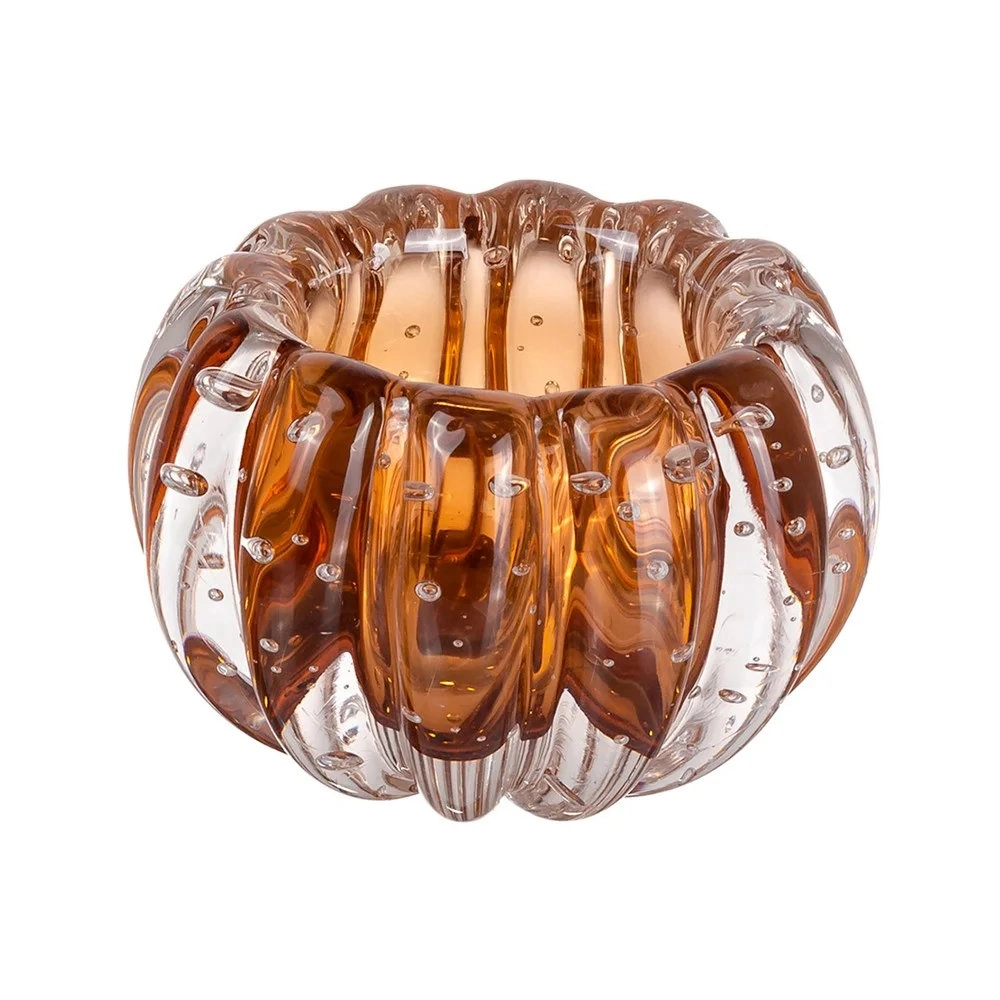 Centro de Mesa Liceu Cristais D´labone Laranja 13 X 10 Cm Centro de Mesa Liceu Cristais D´labone Laranja 13 X 10 Cm