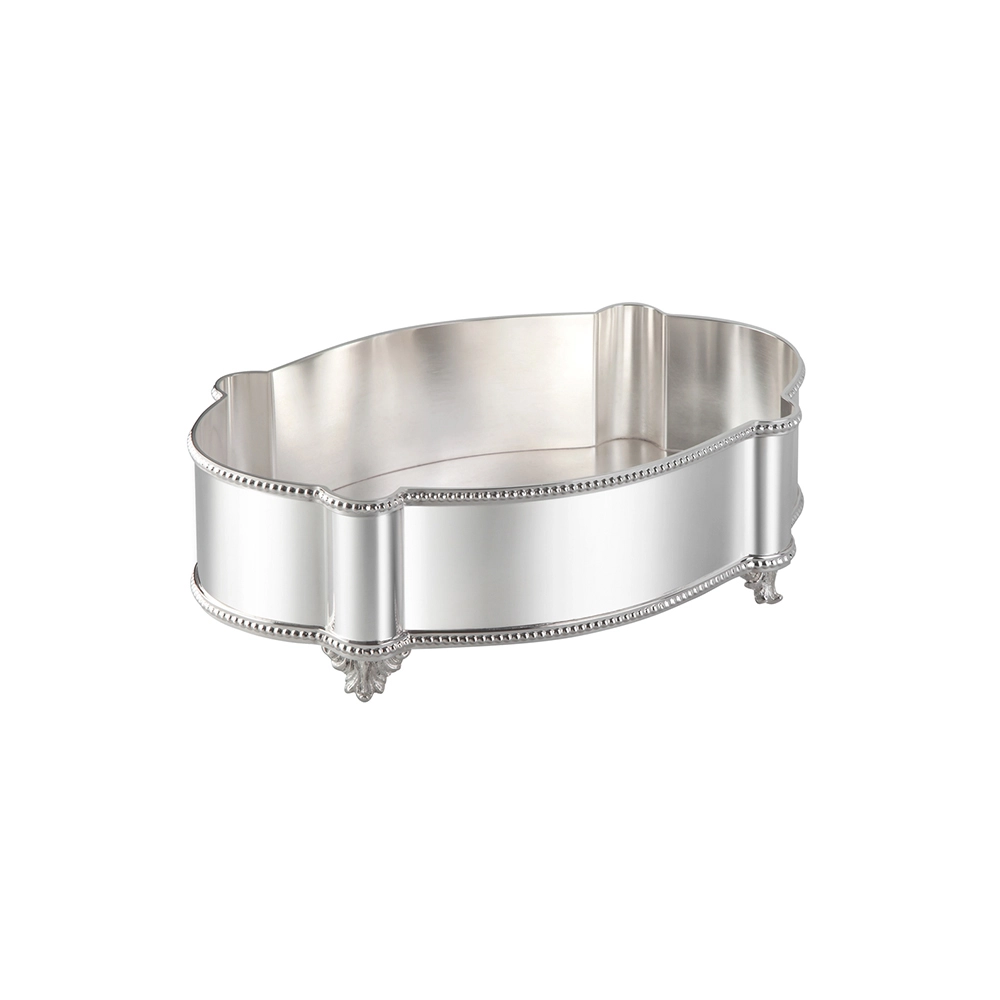 Centro de Mesa Oval Silverlux Perola Centro de Mesa Oval Silverlux Perola