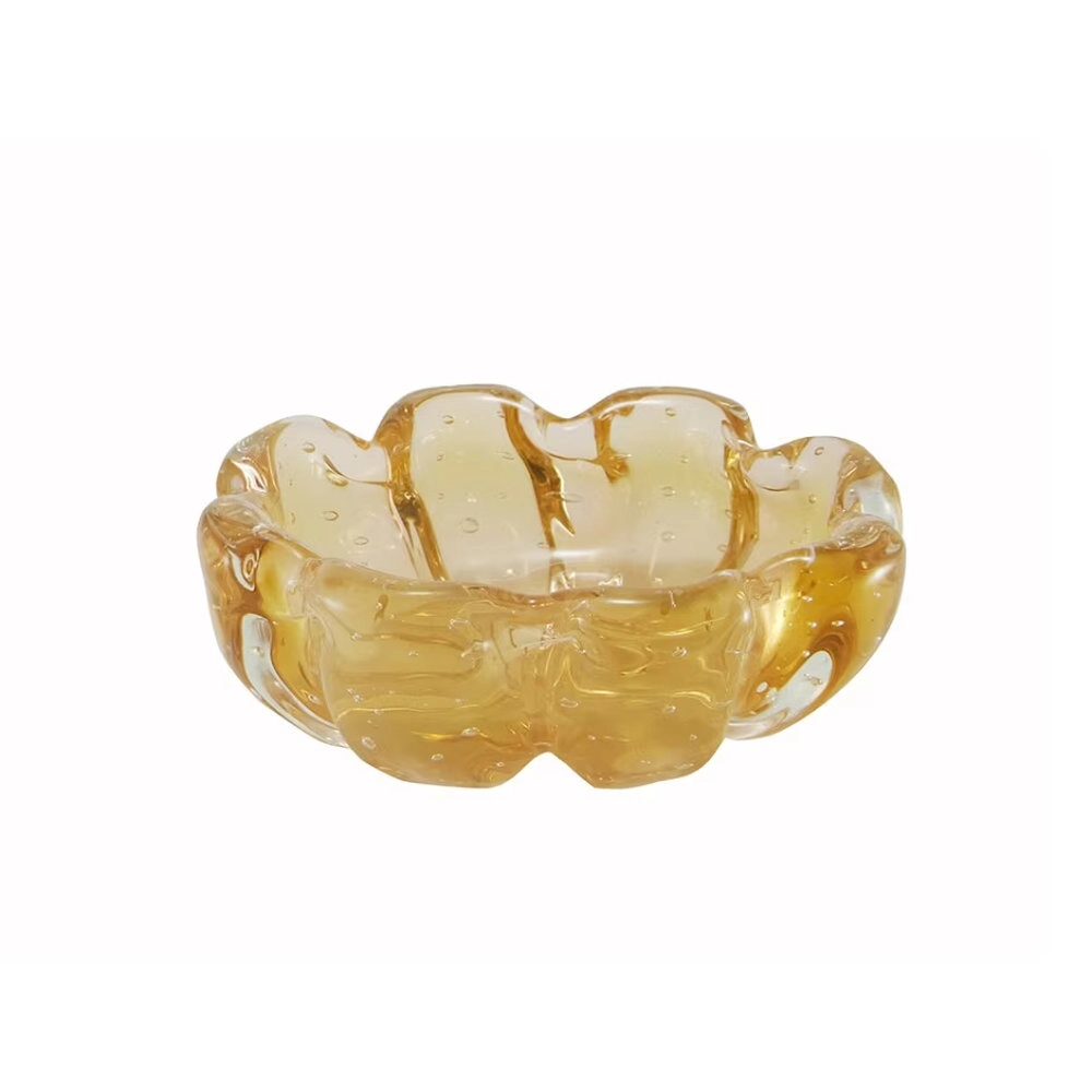 Centro de Mesa Zurique Cristais D´labone Ambar 21 X 9 Cm Centro de Mesa Zurique Cristais D´labone Ambar 21 X 9 Cm