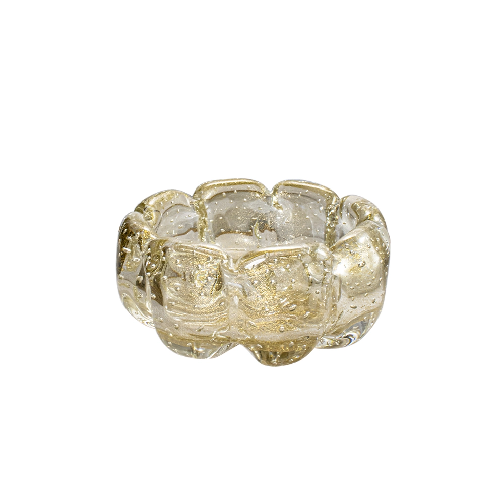 Centro de Mesa Zurique Cristais D´labone Com Ouro 21 X 9 Cm