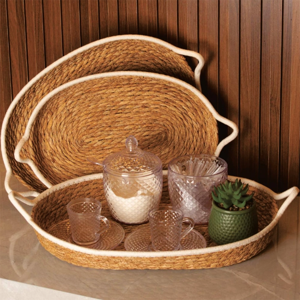 Cesto de Fibra Natural e Algodao Com Alca Paramount Cesto de Fibra Natural e Algodao Com Alca Paramount