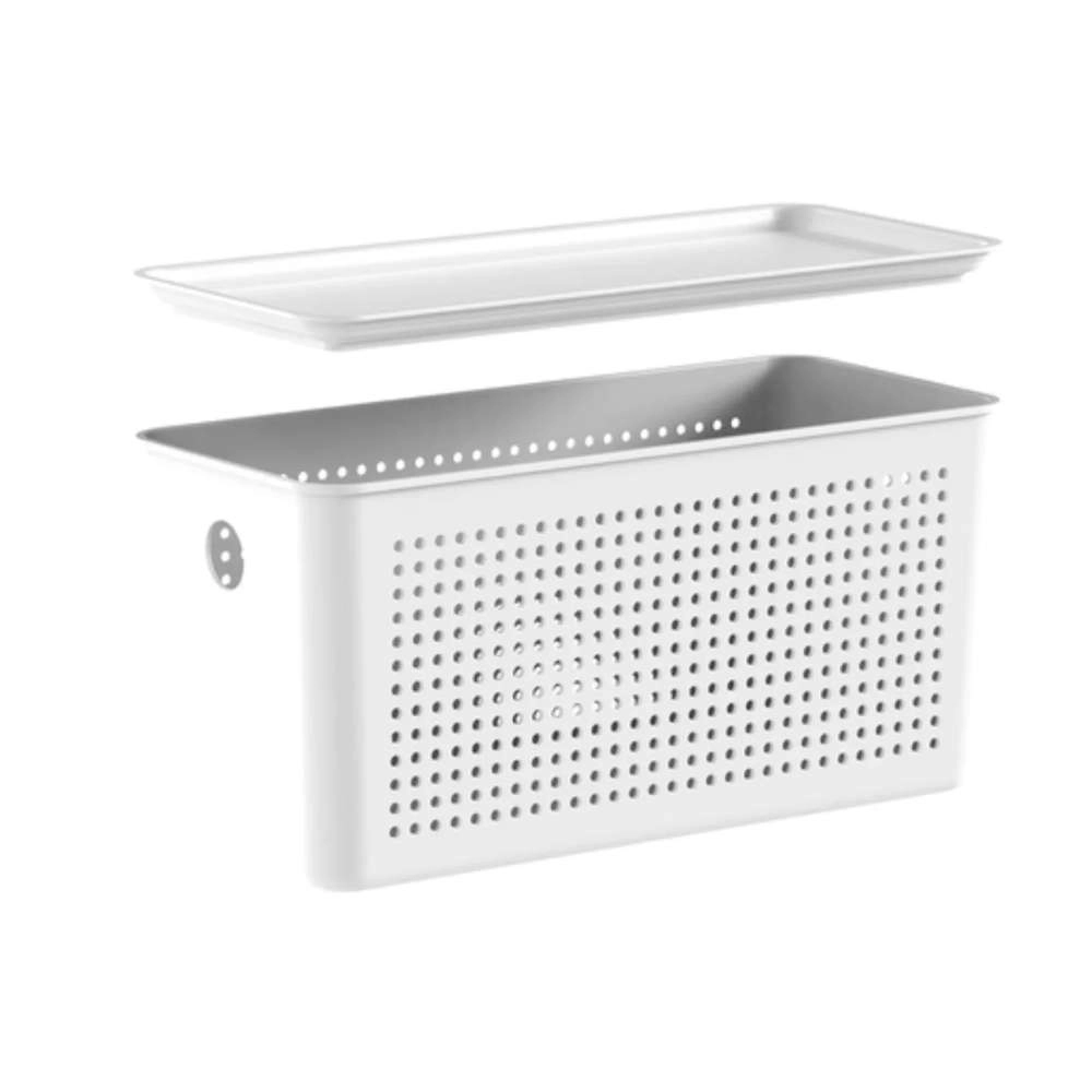 Cesto Organizador Com Tampa Ou Branco 4,2 Litros Cesto Organizador Com Tampa Ou Branco 4,2 Litros