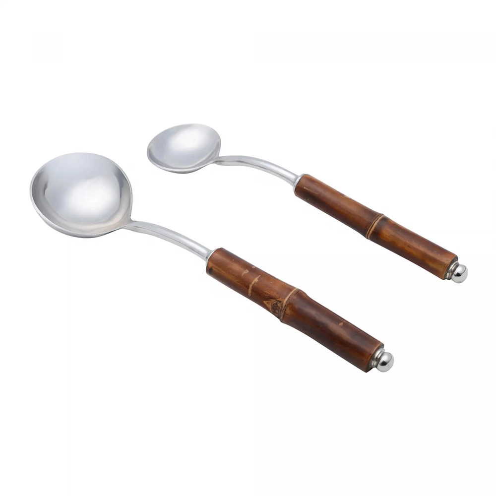 Conjunto de Conchas Wolff Bamboo Escuro - 2 Pecas Conjunto de Conchas Wolff Bamboo Escuro - 2 Pecas