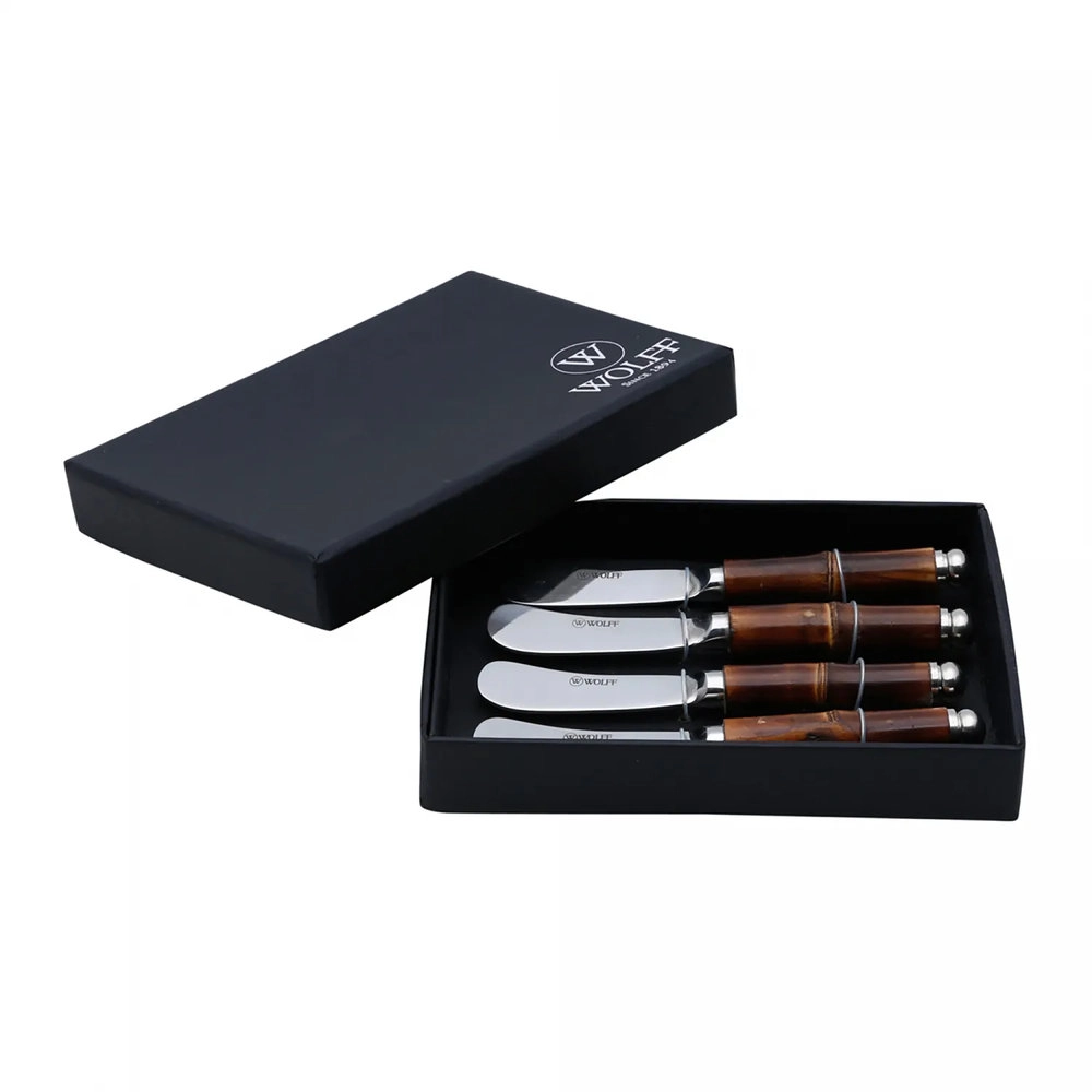 Conjunto de Espatulas Wolff Bamboo Escuro - 4 Pecas Conjunto de Espatulas Wolff Bamboo Escuro - 4 Pecas