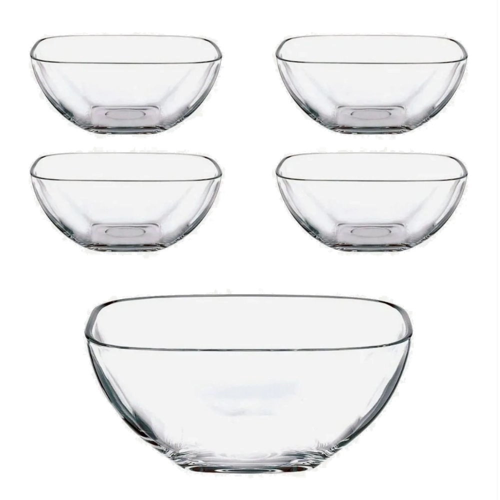 Conjunto de Saladeira e Bowls Nachtmann Domino - 5 Peças Conjunto de Saladeira e Bowls Nachtmann Domino - 5 Peças