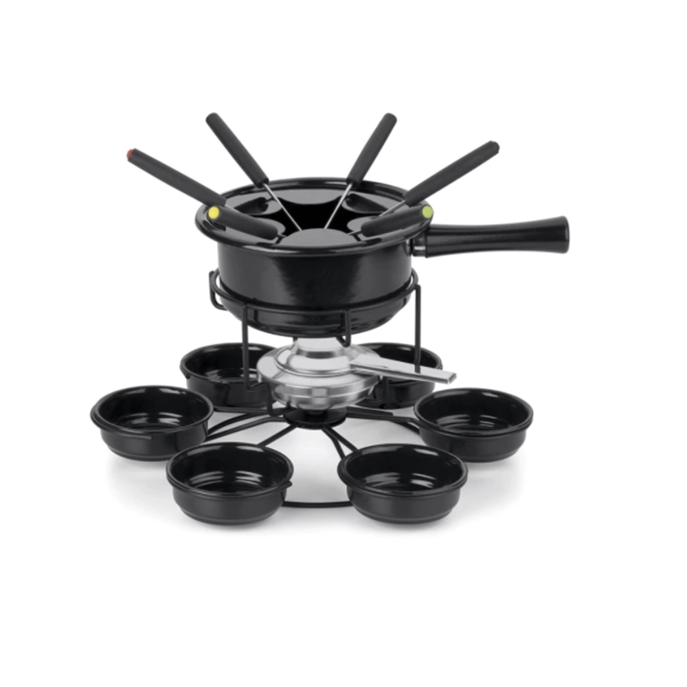 Conjunto Para Fondue Giratorio Inox Viena