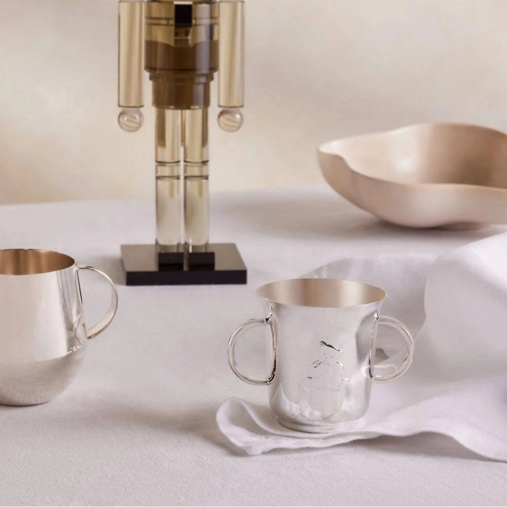 Copo Infantil Com Alcas Christofle Charlie Bear