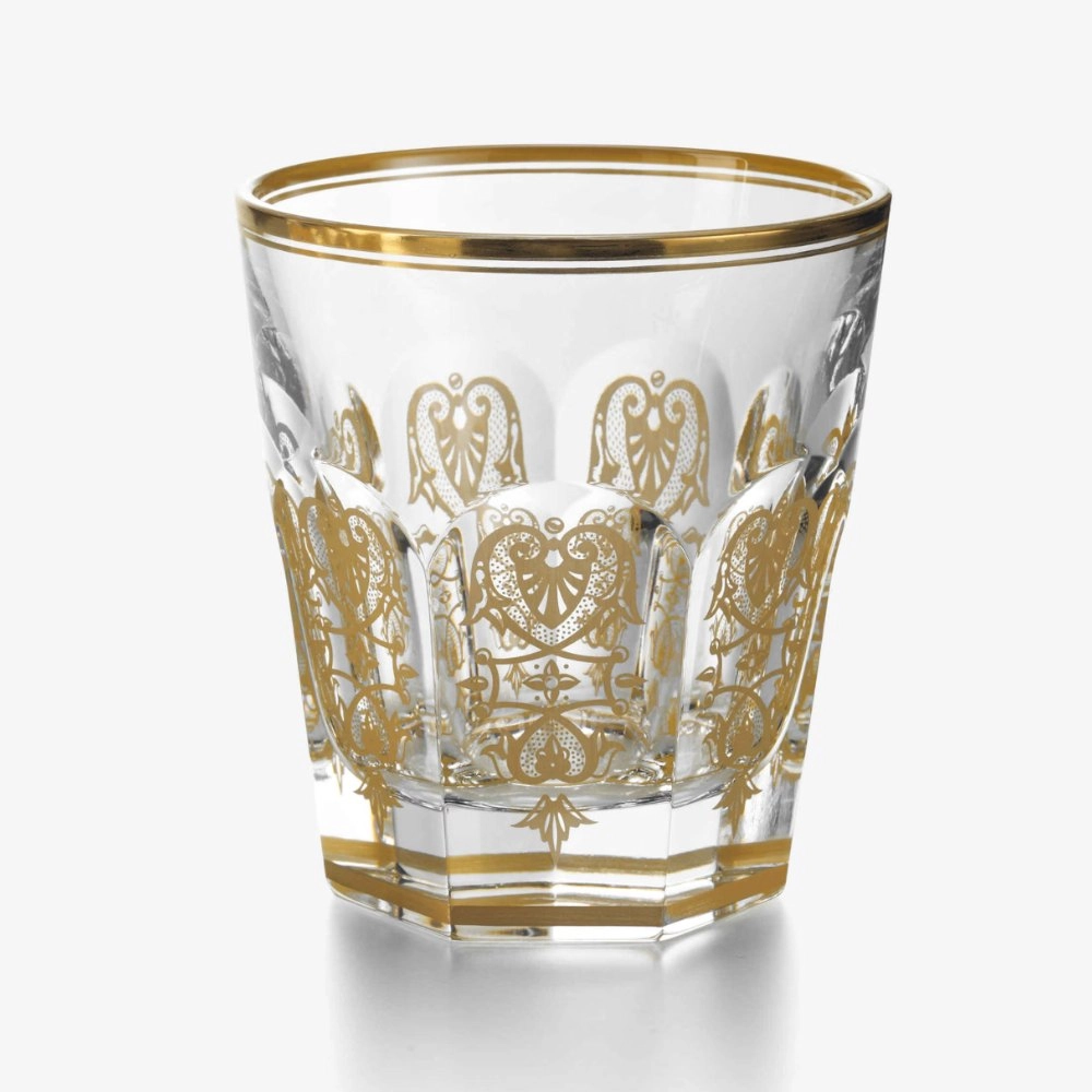 Copo Para Whisky Em Cristal Baccarat Empire Dourado