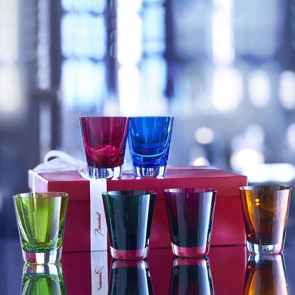 Copo Para Whisky Em Cristal Baccarat Mosaique Esmeralda