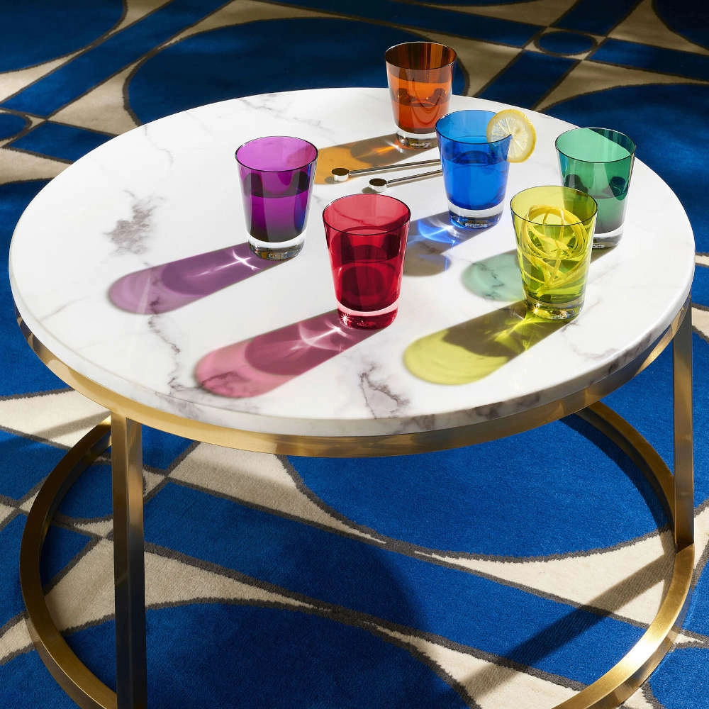 Copo Para Whisky Em Cristal Baccarat Mosaique Safira