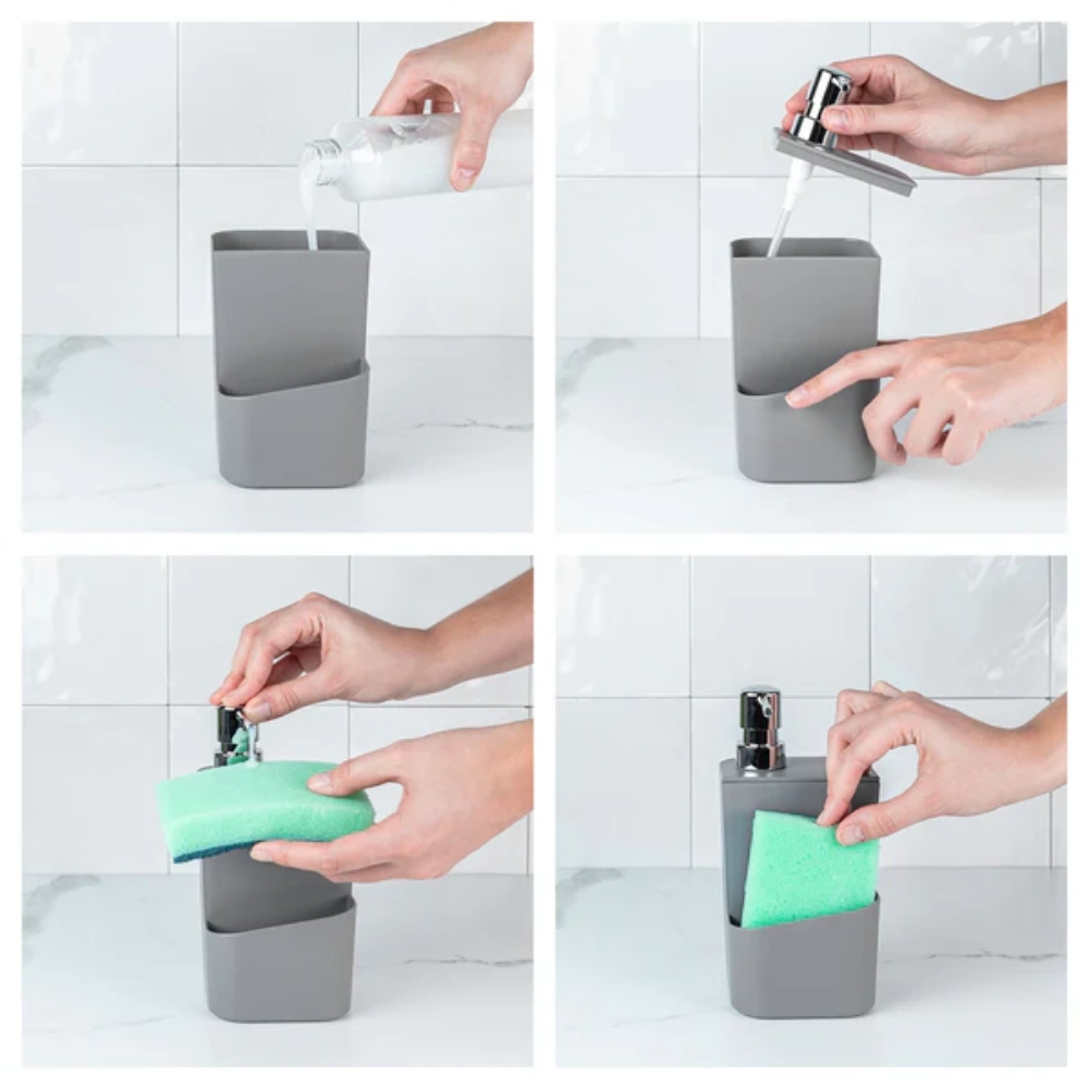 Dispenser Para Detergente e Organizador de Pia Ou Trium