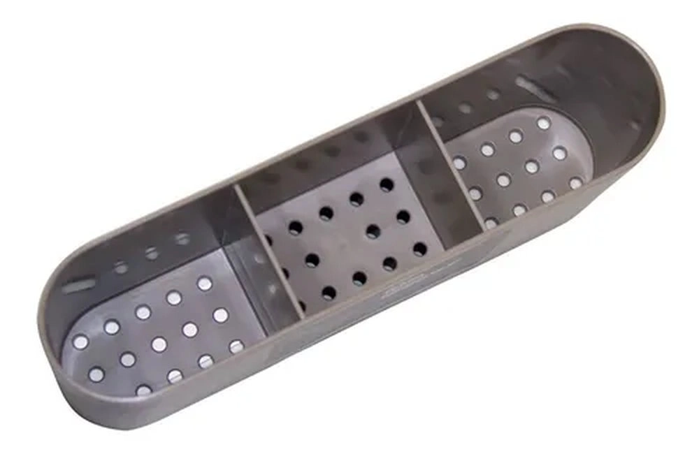 Escorredor de Talheres Coza Flat Cinza 6 X 23,5 X 10 Cm Escorredor de Talheres Coza Flat Cinza 6 X 23,5 X 10 Cm