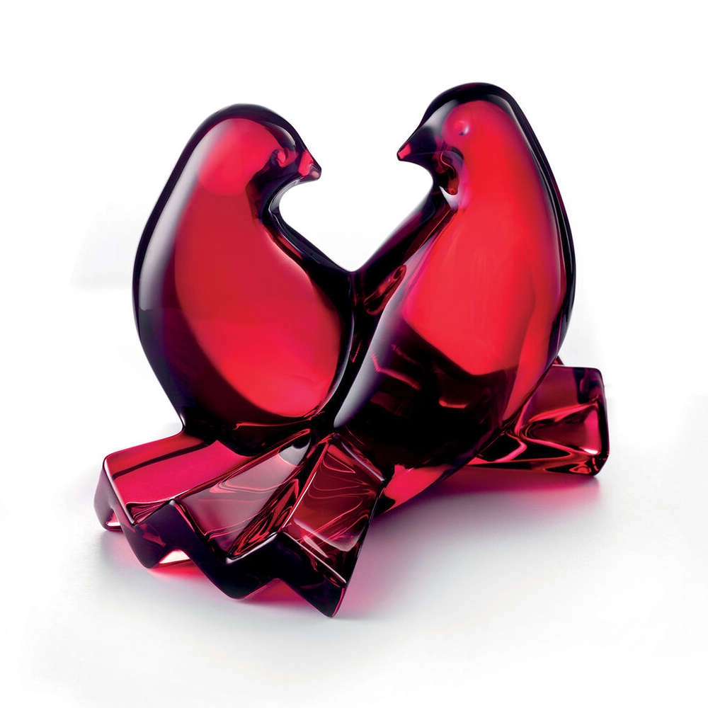 Escultura Baccarat Pombas Saint-valentin Escultura Baccarat Pombas Saint-valentin